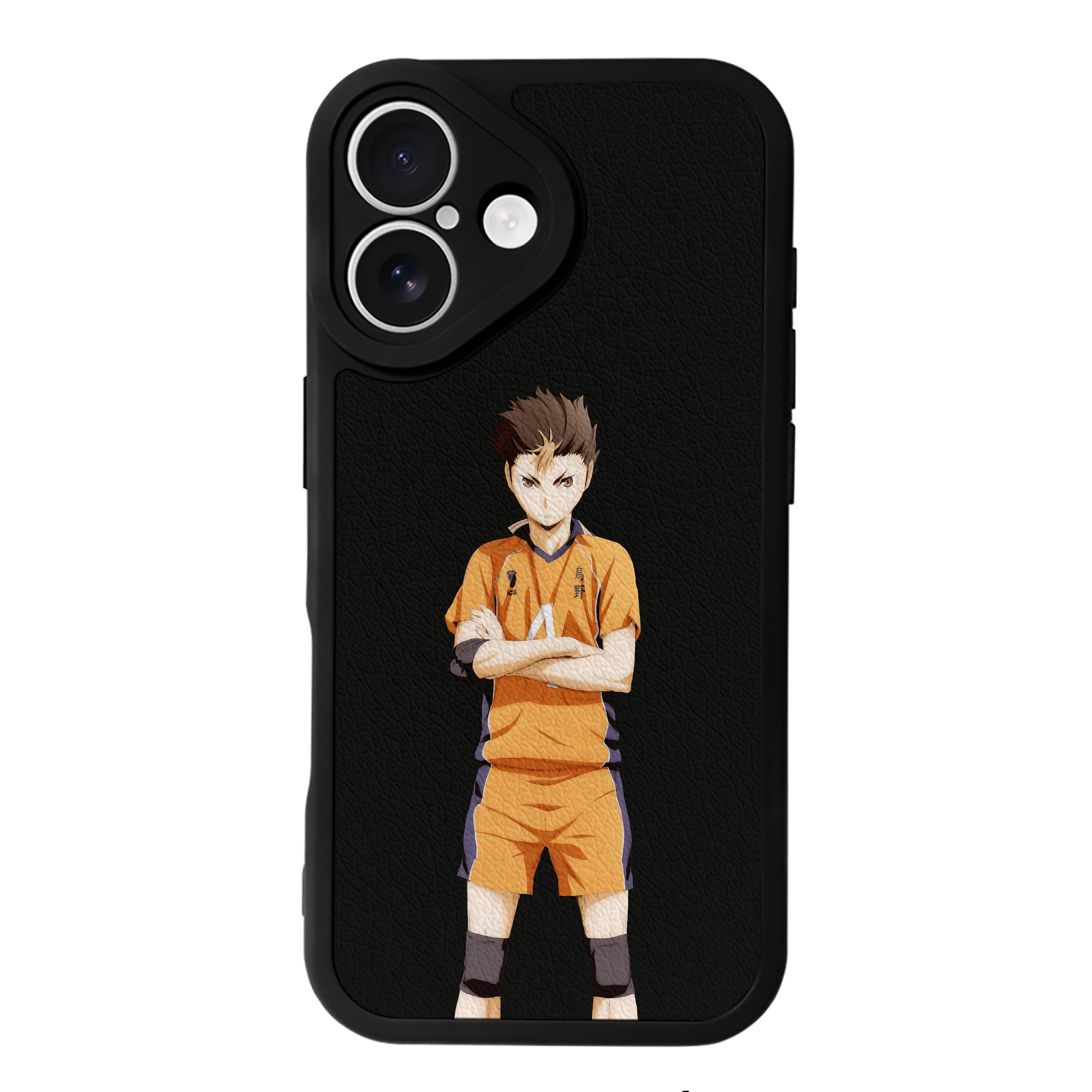 （画像用） ハイキュー!! Haikyu!! 【iPhone 16シリーズ対応】シリコンスマホケース（レザー調） 材質：シリコン